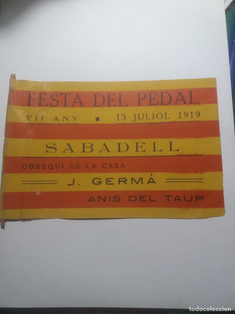 Coleccionismo de carteles: Publicidad FESTE DEL PEDAL SABADELL 13 Juliol 1919