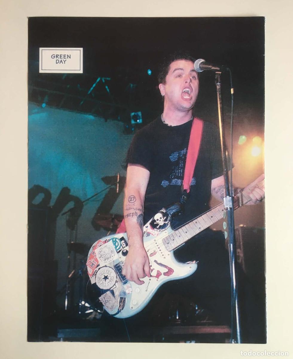 Coleccionismo de carteles: Green Day / Hanson Vintage Double-Sided Mini Poster A4 - Mix Magazine Bulgaria Music