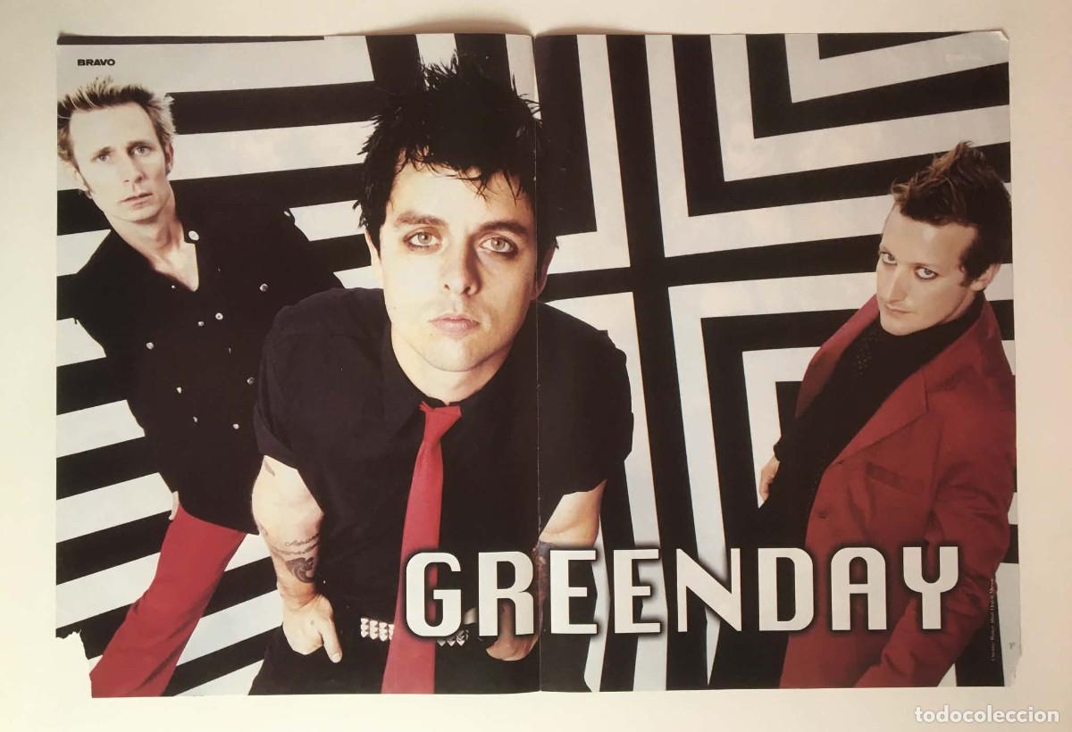 Coleccionismo de carteles: Green Day / The Pussycat Dolls Double-Sided Vintage Poster A3 - Bravo Magazine Bulgaria Music
