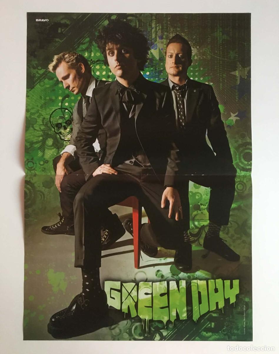 Coleccionismo de carteles: Green Day / The Jonas Brothers Demi Lovato Double-Sided Vintage Poster A3 - Bravo Magazine Bulgaria