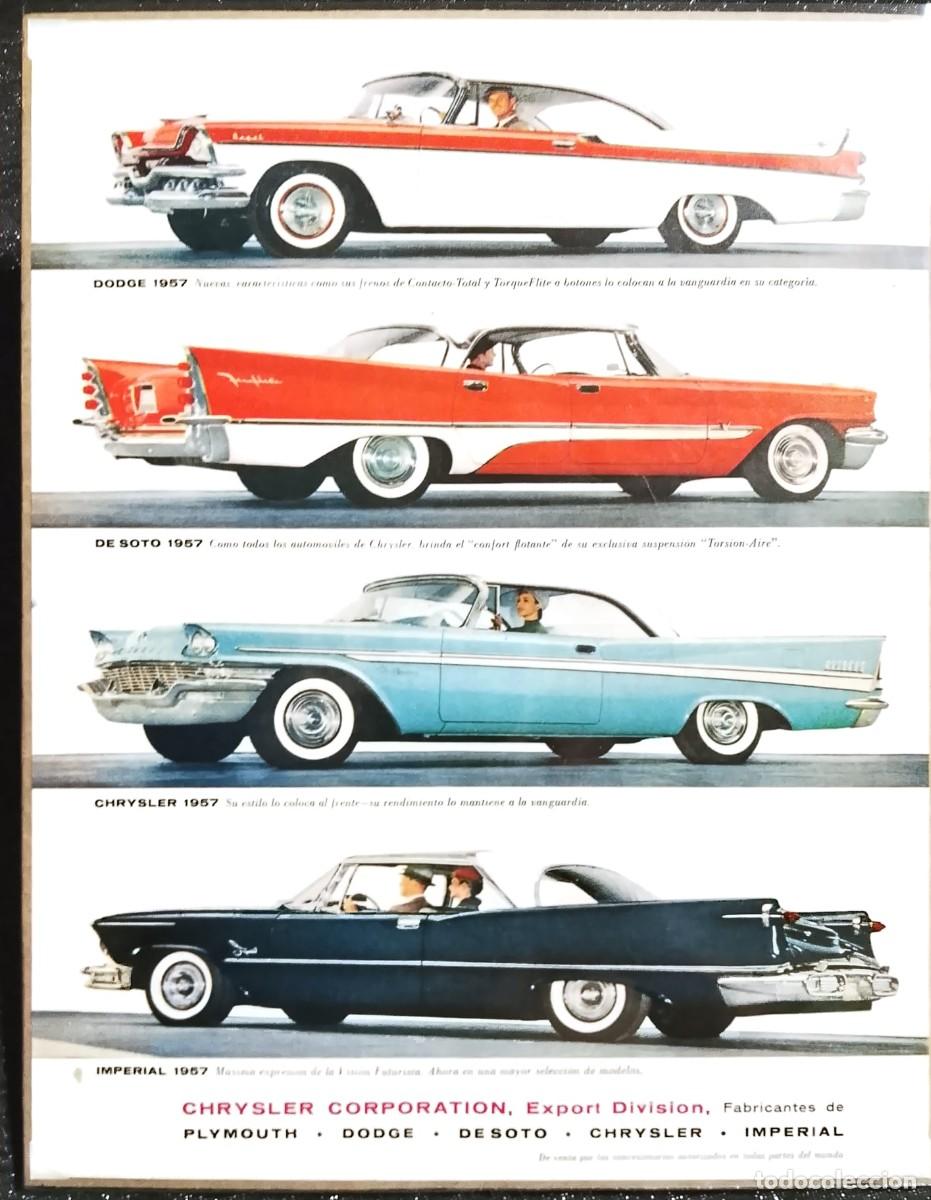 Coleccionismo de carteles: CHRYSLER / DODGE/DE SOTO / IMPERIAL - PUBLICIDAD ORIGINAL - LIFE EN ESPA&Ntilde;OL 1957