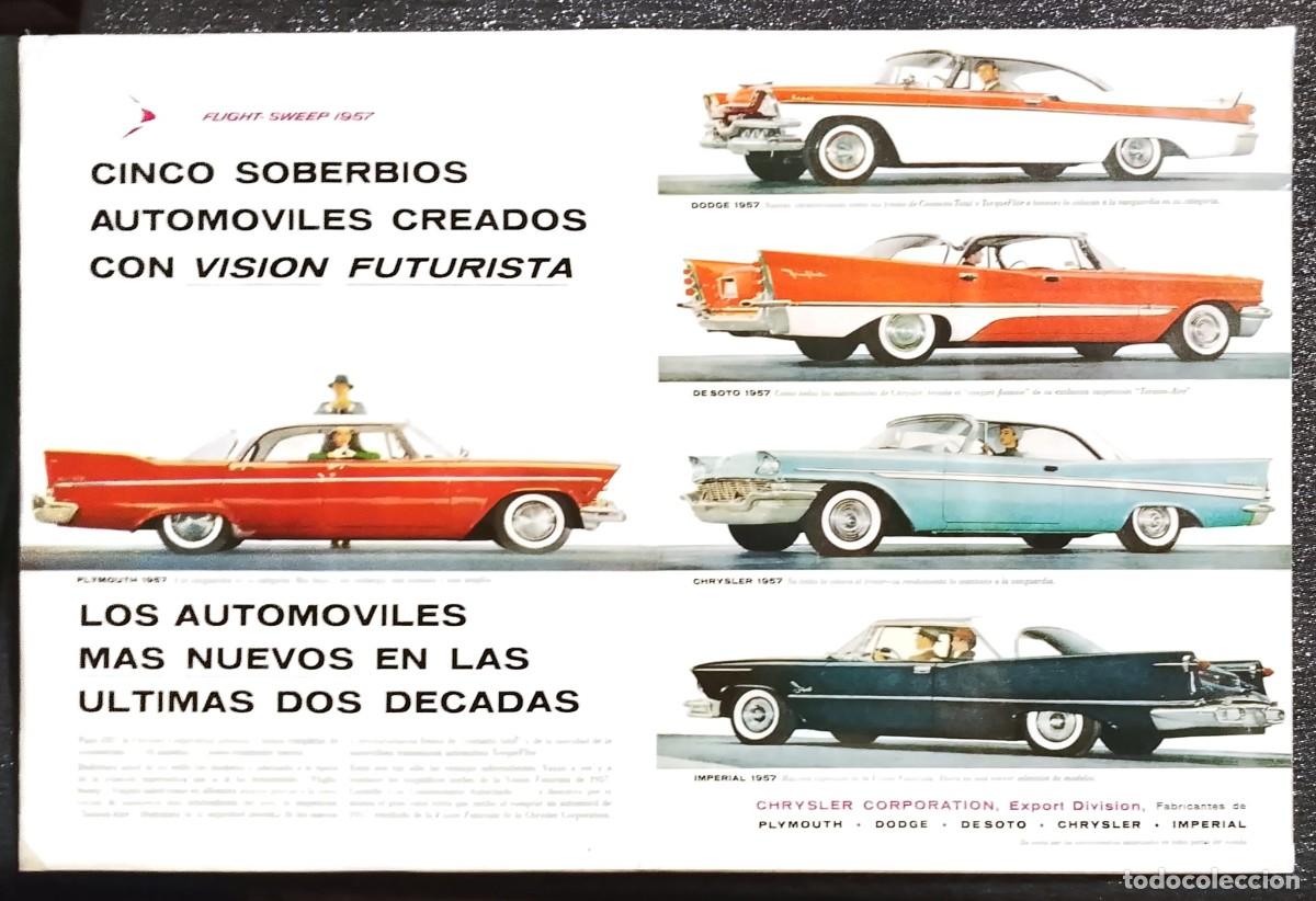 Coleccionismo de carteles: CHRYSLER / DODGE/DE SOTO / IMPERIAL - PUBLICIDAD ORIGINAL - LIFE EN ESPA&Ntilde;OL 1957