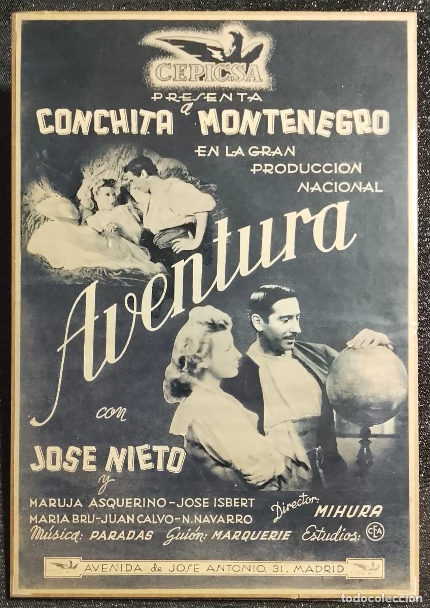 Coleccionismo de carteles: CEPICSA - AVENTURA - FOTOGRAMAS 1943