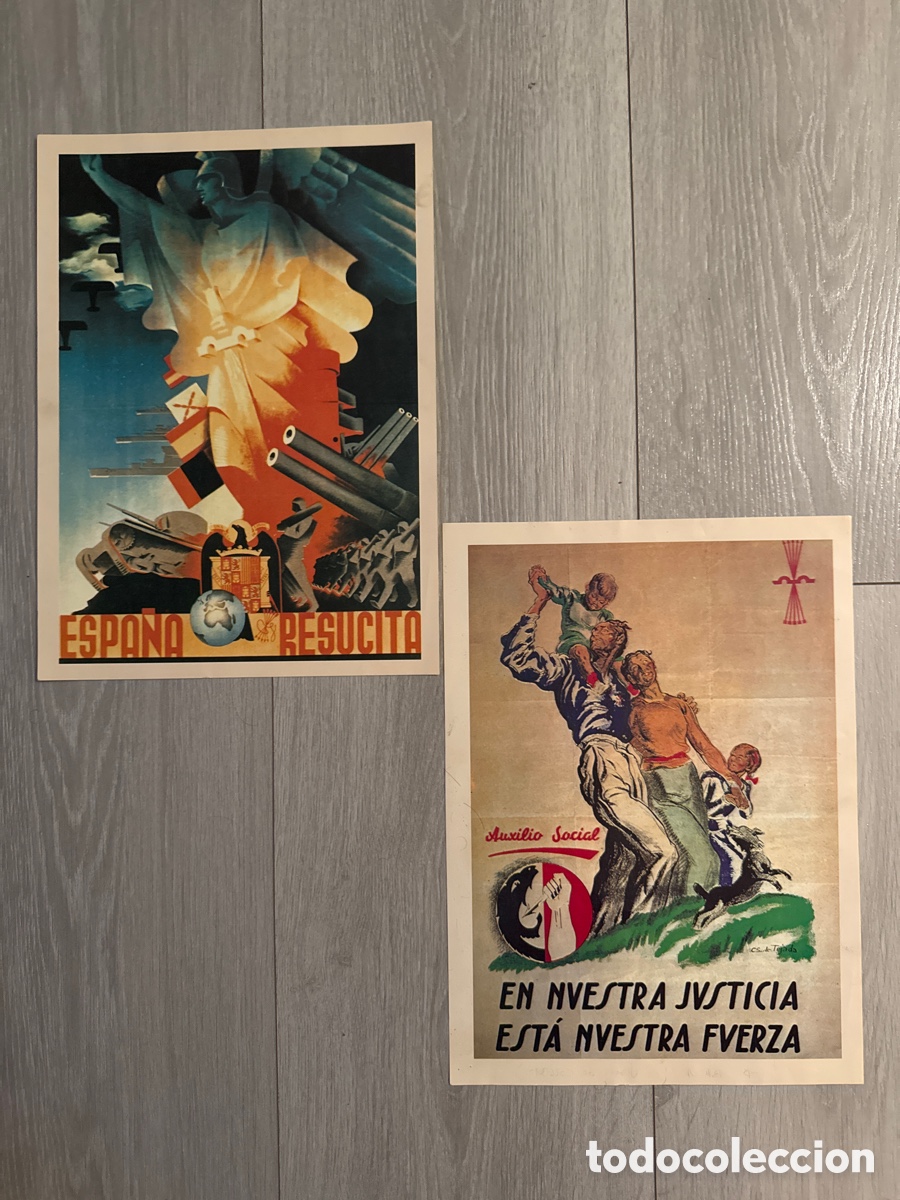 Sammeln von Plakaten: Cartel de la Guerra Civil. Falange. Auxilio social. Franquismo editados por Intervi&uacute;