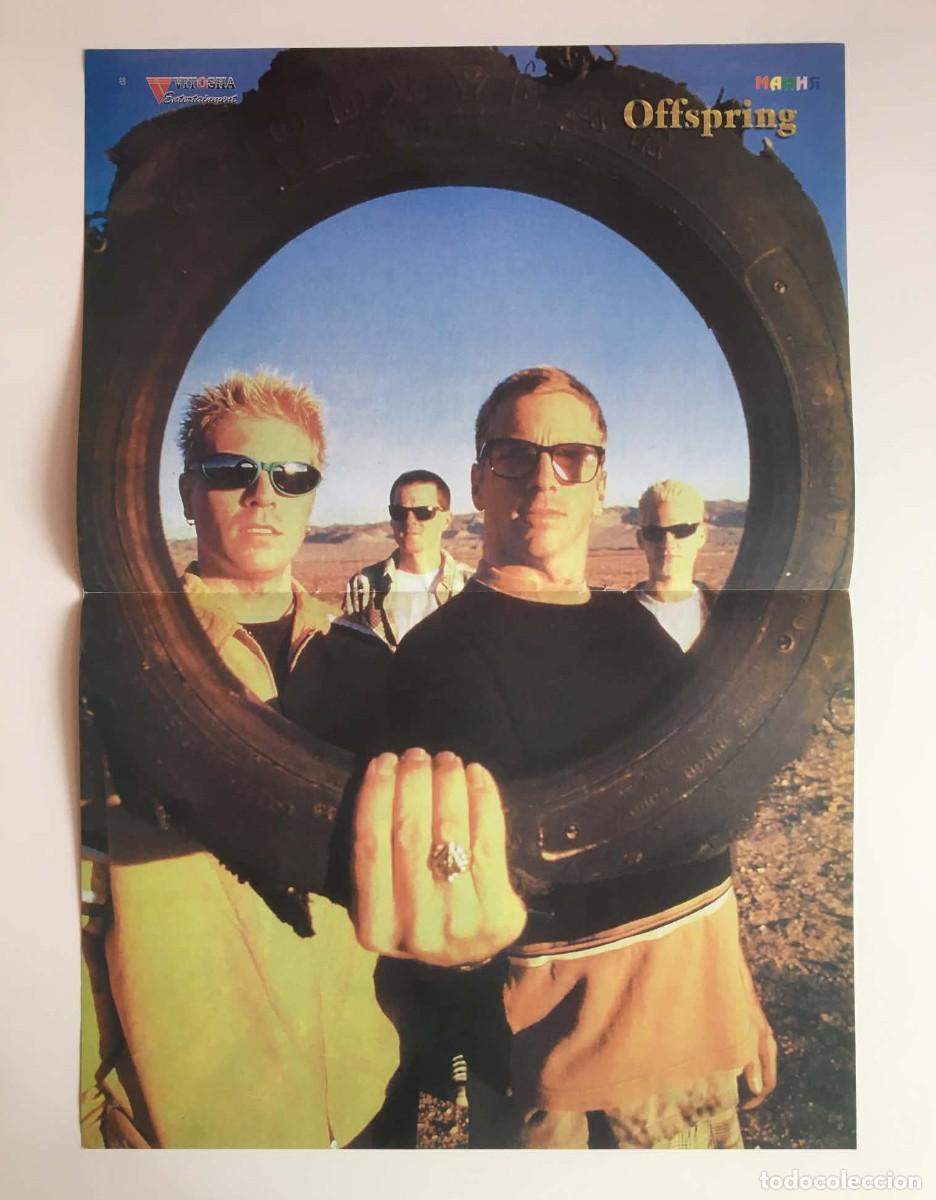 Coleccionismo de carteles: The Offspring / Spice Girls Mel C Double-Sided Vintage Poster A3 - Mania Magazine Bulgaria Music