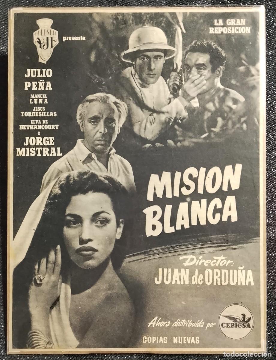 Coleccionismo de carteles: MISI&Oacute;N BLANCA- PUBLICIDAD ORIGINAL - PRIMER PLANO 1946 - 34 x 25 cm