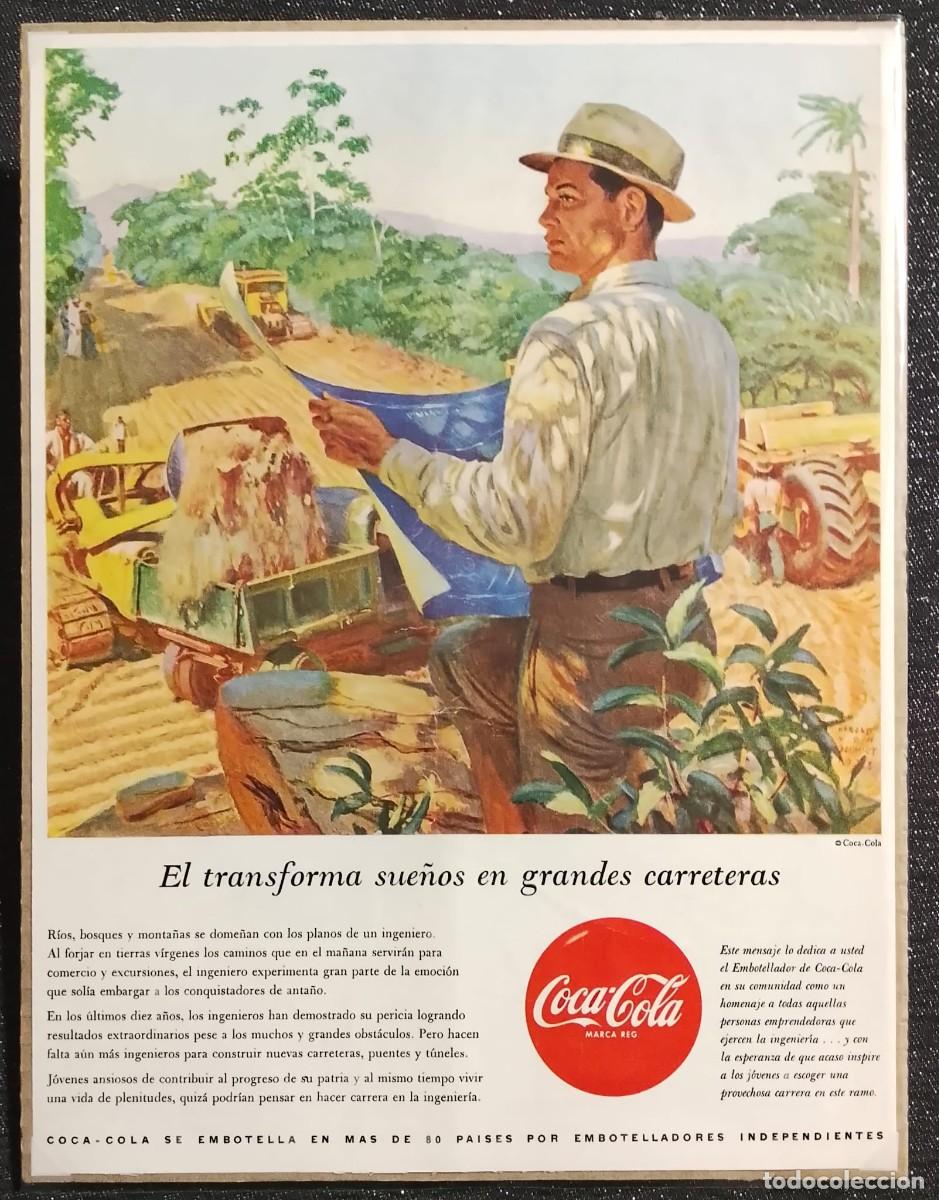 Coleccionismo de carteles: COCA COLA - PUBLICIDAD ORIGINAL - LIFE 1956 - 31,5 x 25 cm