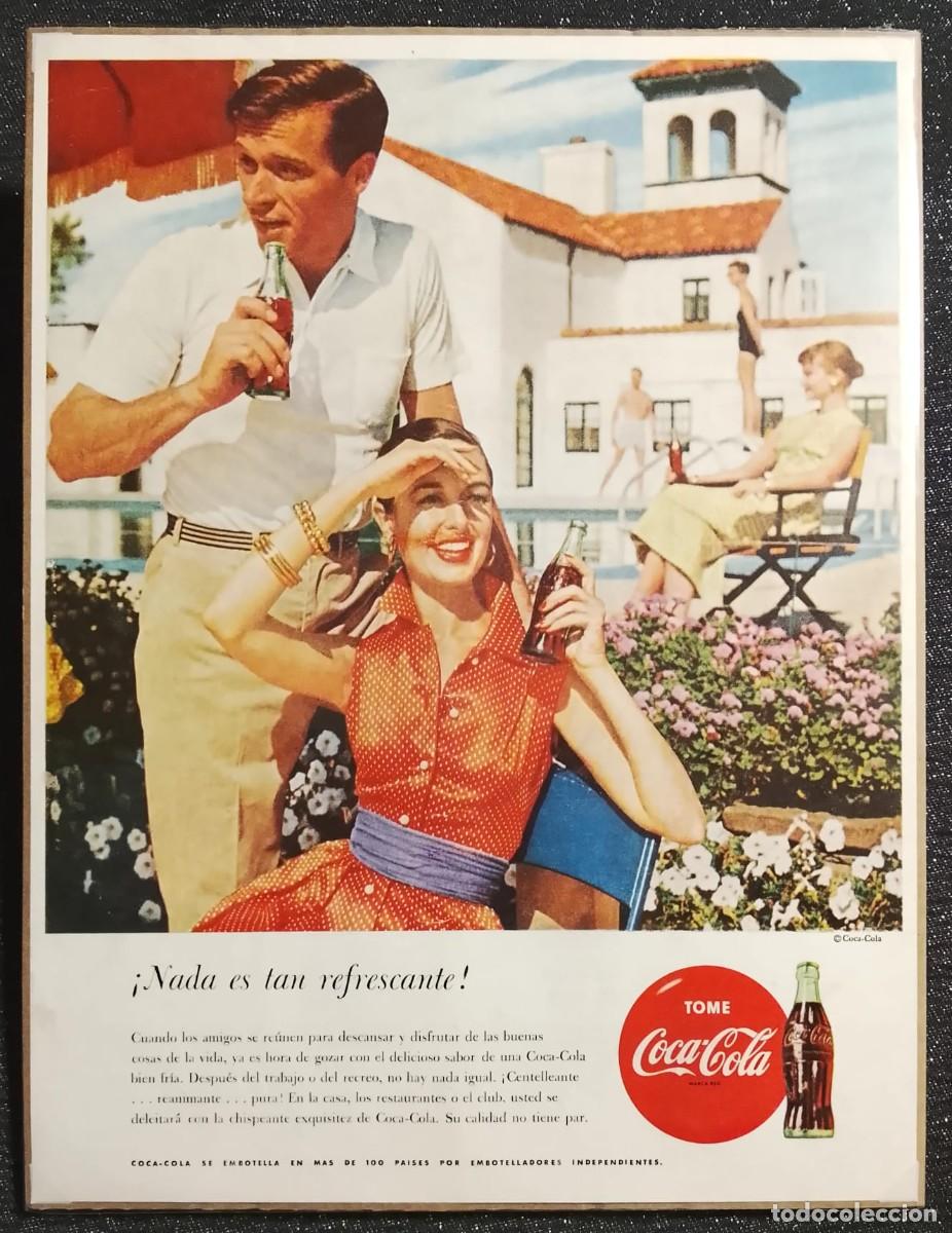 Coleccionismo de carteles: COCA COLA - PUBLICIDAD ORIGINAL - LIFE 1957 - 31,5 x 25 cm