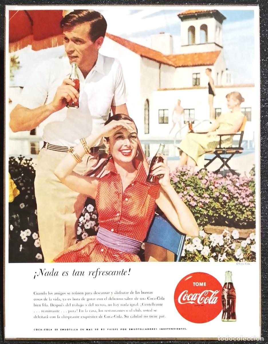 Coleccionismo de carteles: COCA COLA - PUBLICIDAD ORIGINAL - LIFE 1957 - 31,5 x 25 cm