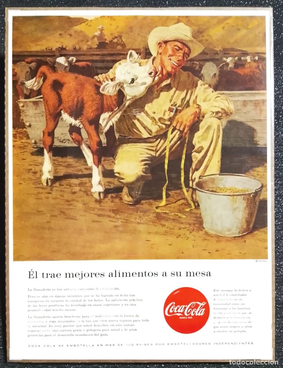Coleccionismo de carteles: COCA COLA - PUBLICIDAD ORIGINAL - LIFE 1957 - 31,5 x 25 cm