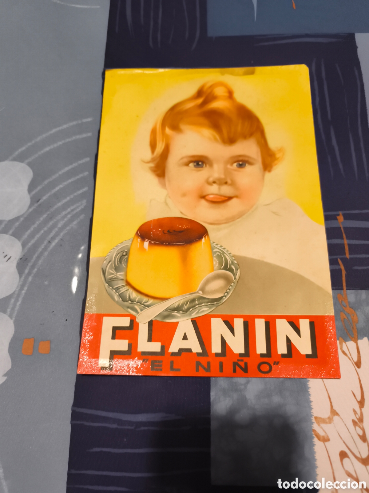 Coleccionismo de carteles: Antigua publicidad de Flanin el ni&ntilde;o lamina original