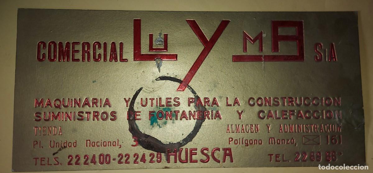 Coleccionismo de carteles: COMERCIAL LU Y MA, DE HUESCA, CARTEL PUBLICITARIO