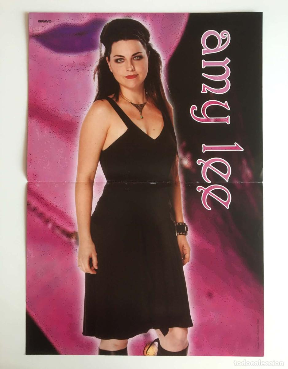 Coleccionismo de carteles: Amy Lee Evanescence / David Beckham Double-Sided Vintage Poster A3 - Bravo Magazine Bulgaria Music