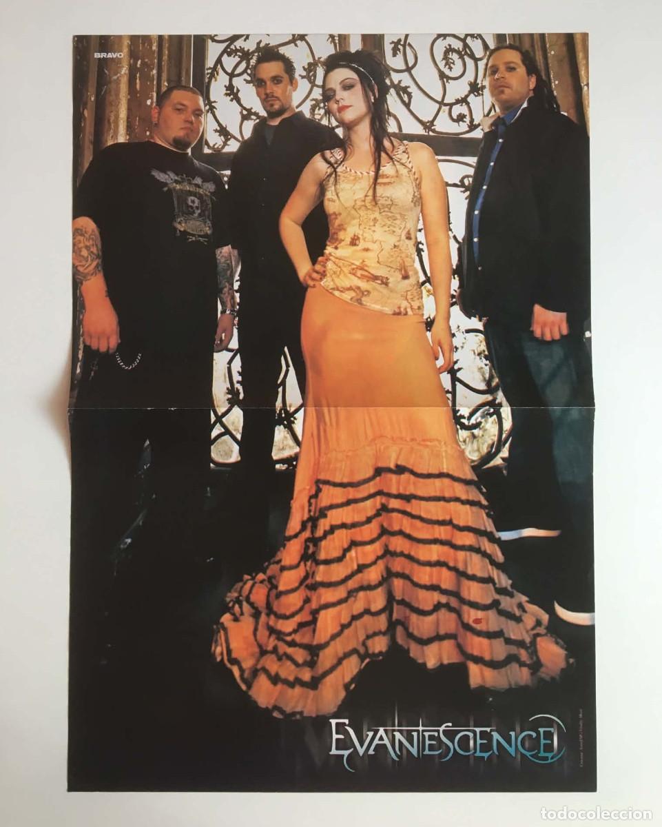Coleccionismo de carteles: Evanescence / Keira Knightley Double-Sided Vintage Poster A3 - Bravo Magazine Bulgaria Music Movie