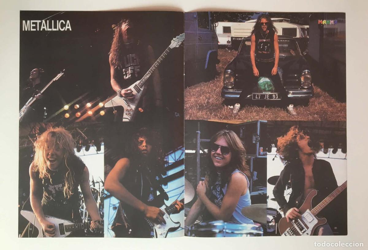Coleccionismo de carteles: Metallica / Five Original Vintage Double-Sided Poster A3 - Mania Magazine Bulgaria Music