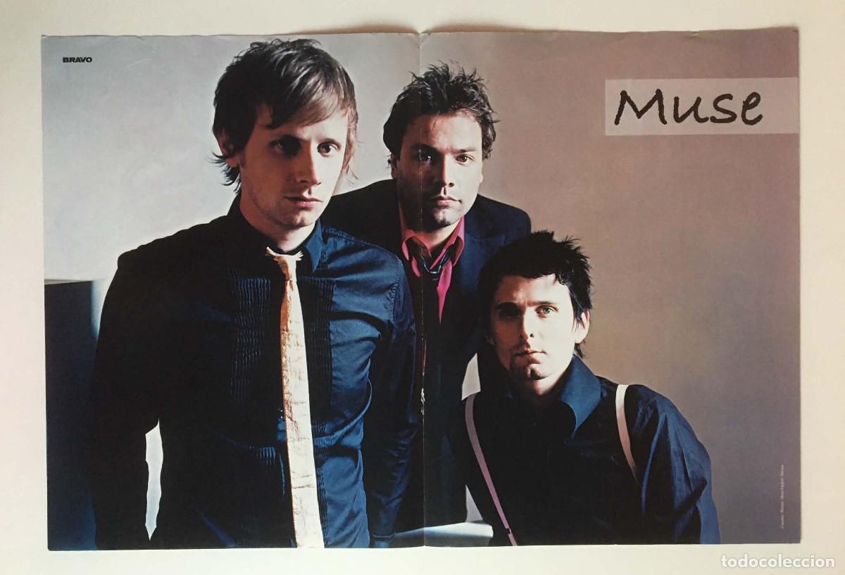 Coleccionismo de carteles: Muse Full Band / Flo Rida Original Double-Sided Poster A3 - Bravo Magazine Bulgaria Music