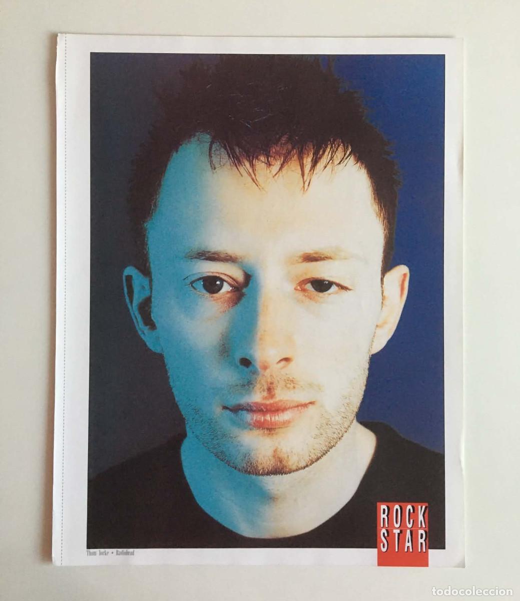 Coleccionismo de carteles: Thom Yorke Radiohead / Richard Ashcroft The Verve Double-Sided Poster A4 - Rock Star Magazine Italy