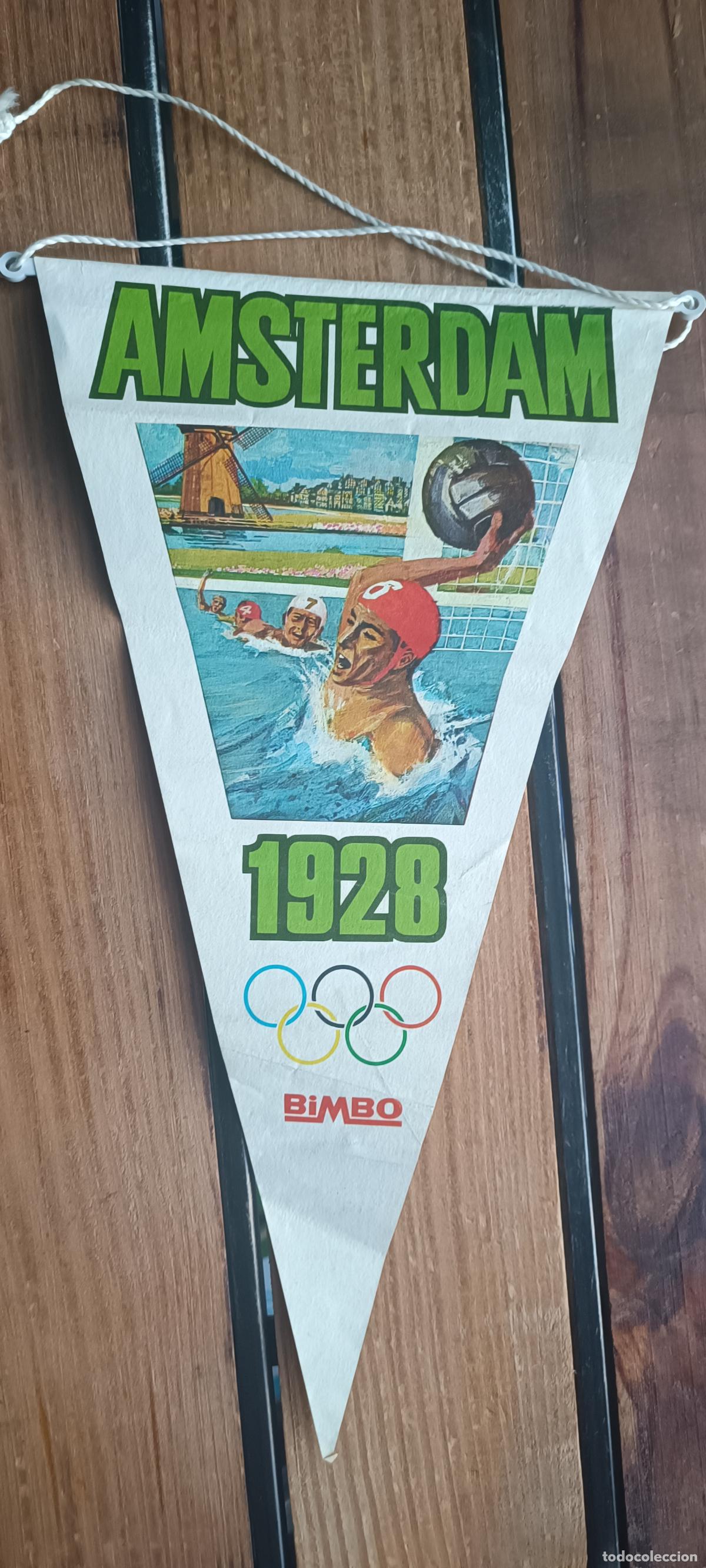 Coleccionismo de carteles: N&ordm;8 BANDERIN DE BIMBO DE LOS JUEGOS OLIMPICOS AMSTERDAM 1928 (OLYMPIC GAMES)