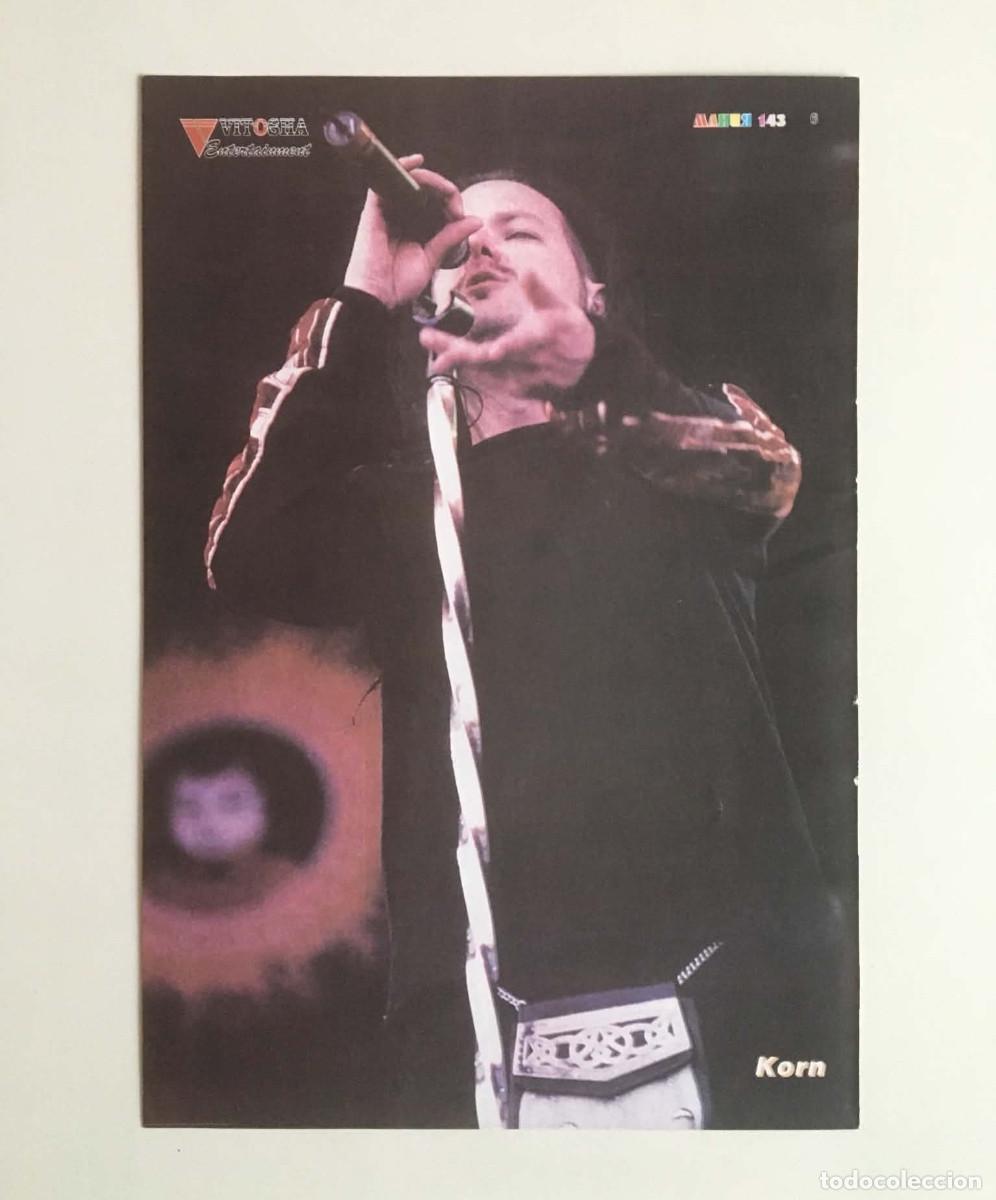 Coleccionismo de carteles: Korn Jonathan Davis / Wu-Tang Clan Mini Vintage Double-Sided Poster A5 - Mania Magazine Bulgaria