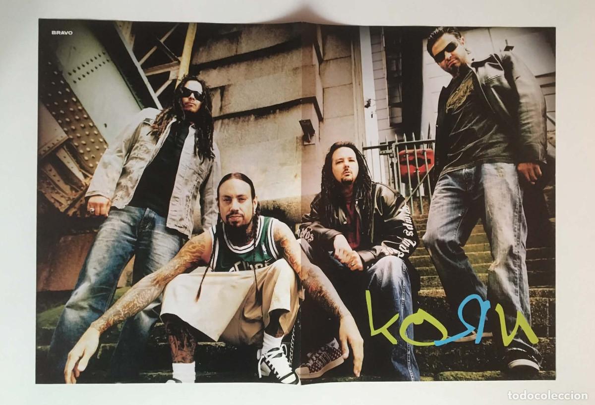 Coleccionismo de carteles: Korn / Desperate Housewives Vintage Double-Sided Poster A3 - Bravo Magazine Bulgaria Music TV Series