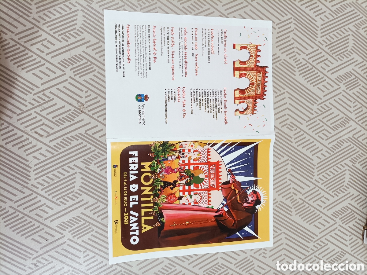 Coleccionismo de carteles: Programa de feria del Santo. Montilla 2025 - Foto 3