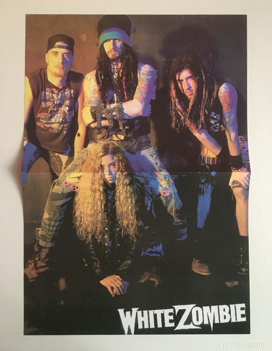 Coleccionismo de carteles: White Zombie / B*Witched Original Vintage Double-Sided Poster A3 - Mix Magazine Bulgaria Music