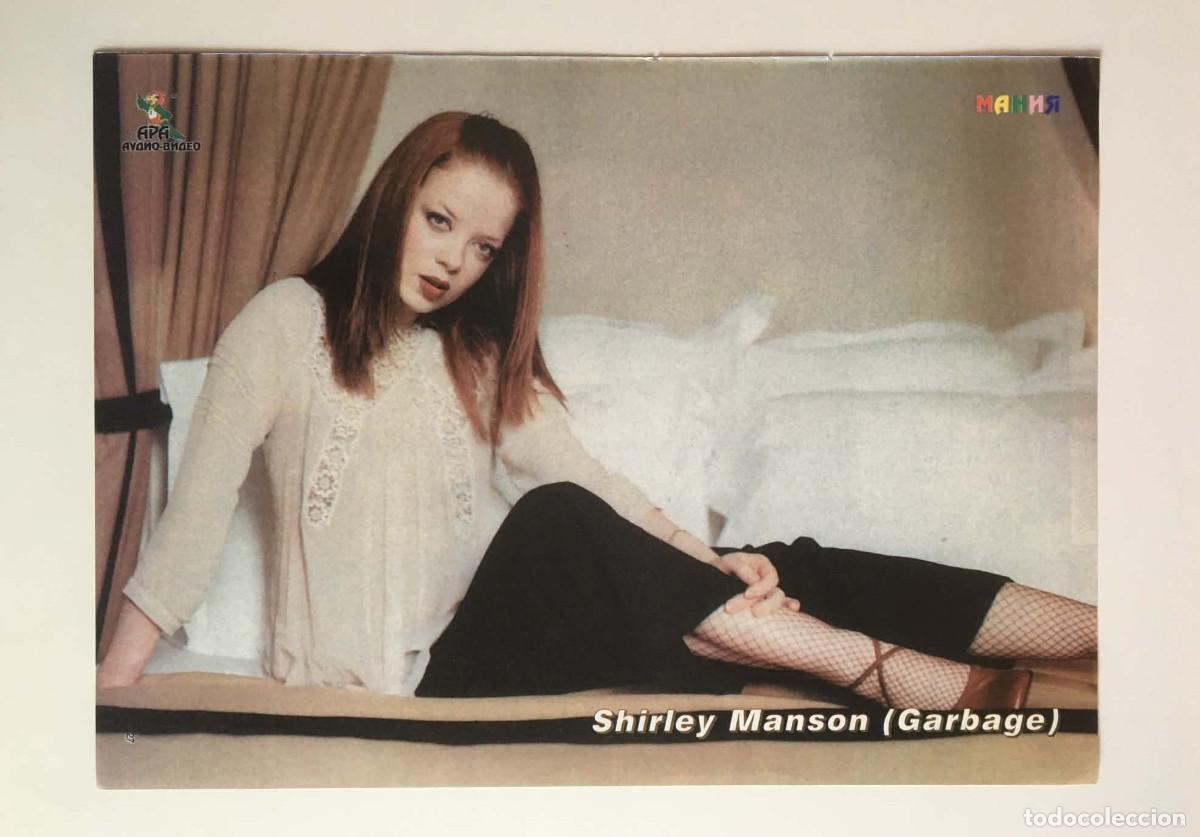 Coleccionismo de carteles: Shirley Manson Garbage / Animacionerite Vintage Double-Sided Poster A4 - Mania Magazine Bulgaria