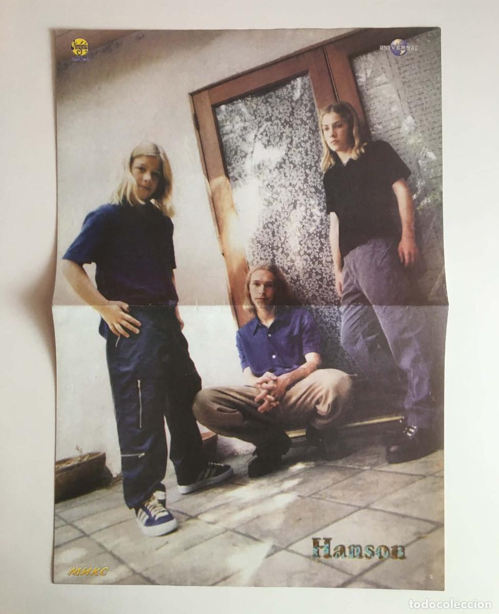 Coleccionismo de carteles: Hanson / Ricky Martin Vintage Double-Sided Poster A3 - Mix Magazine Bulgaria Music Pop