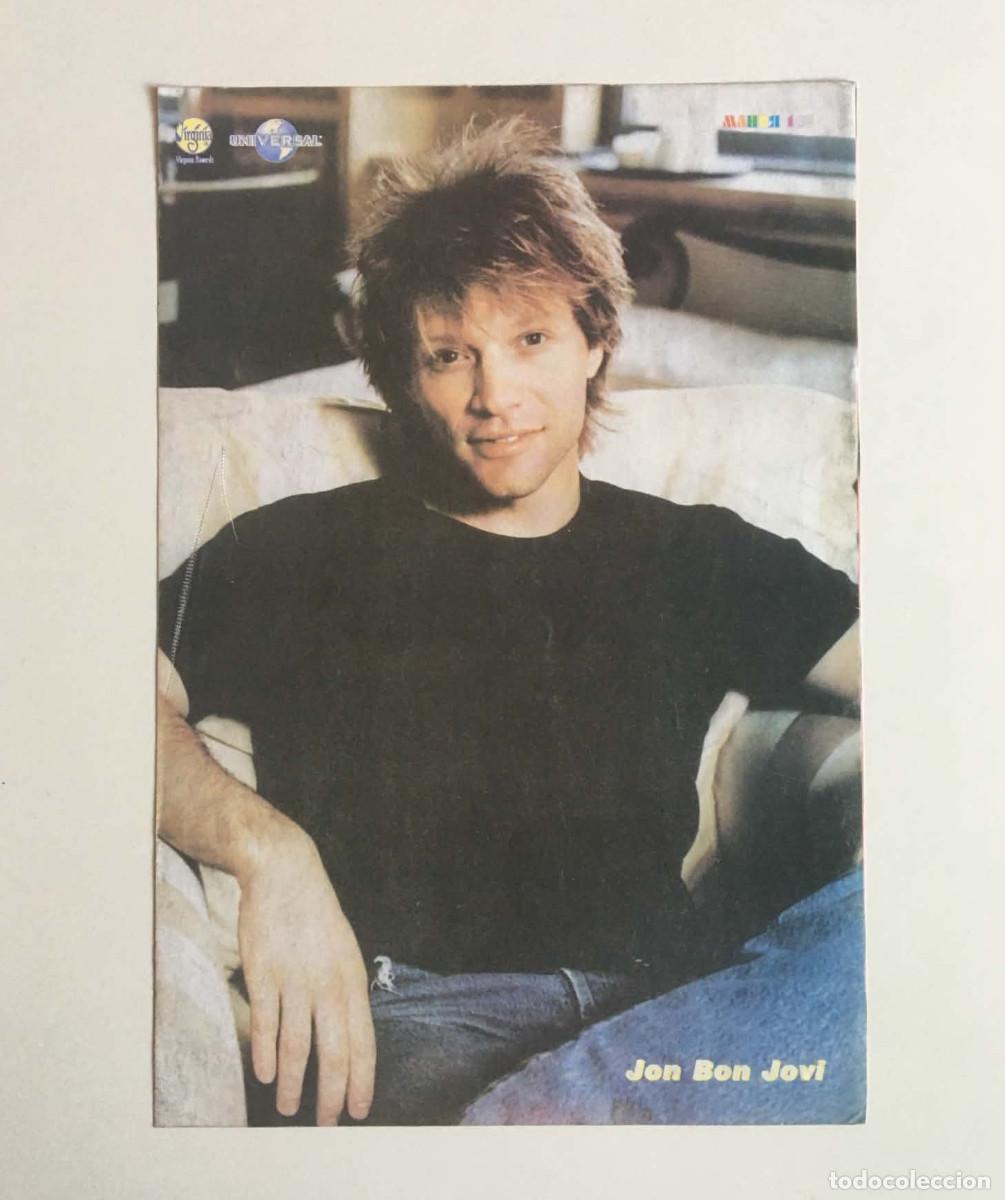 Coleccionismo de carteles: Jon Bon Jovi / Destiny's Child Vintage Mini Double-Sided Poster A5 - Mania Magazine Bulgaria Music