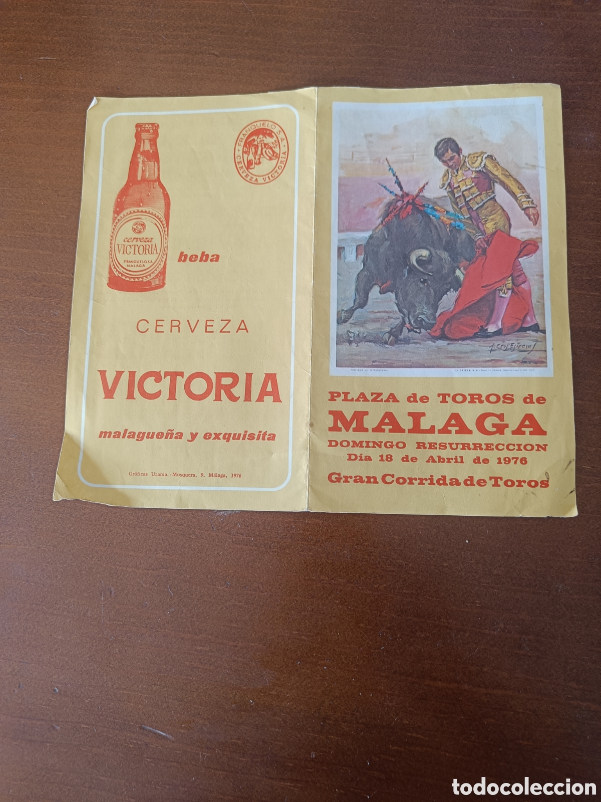 Coleccionismo de carteles: Panfleto de corrida de toros