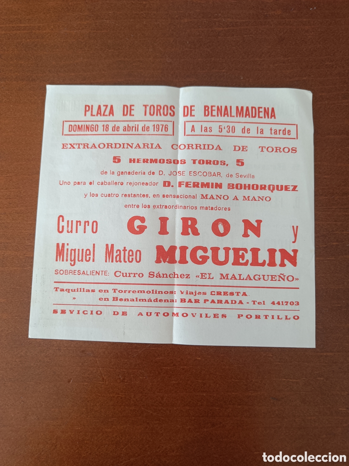 Coleccionismo de carteles: Cartel de corrida de toros - Foto 3
