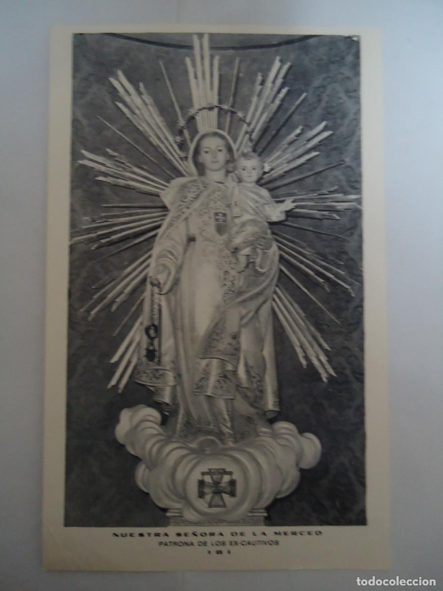 Collectionnisme d'affiches: CARTEL EN PAPEL DE NUESTRA SE&Ntilde;ORA DE LA MERCED, PATRONA DE LOS EXCAUTIVOS, IBI, ALICANTE . PP -12