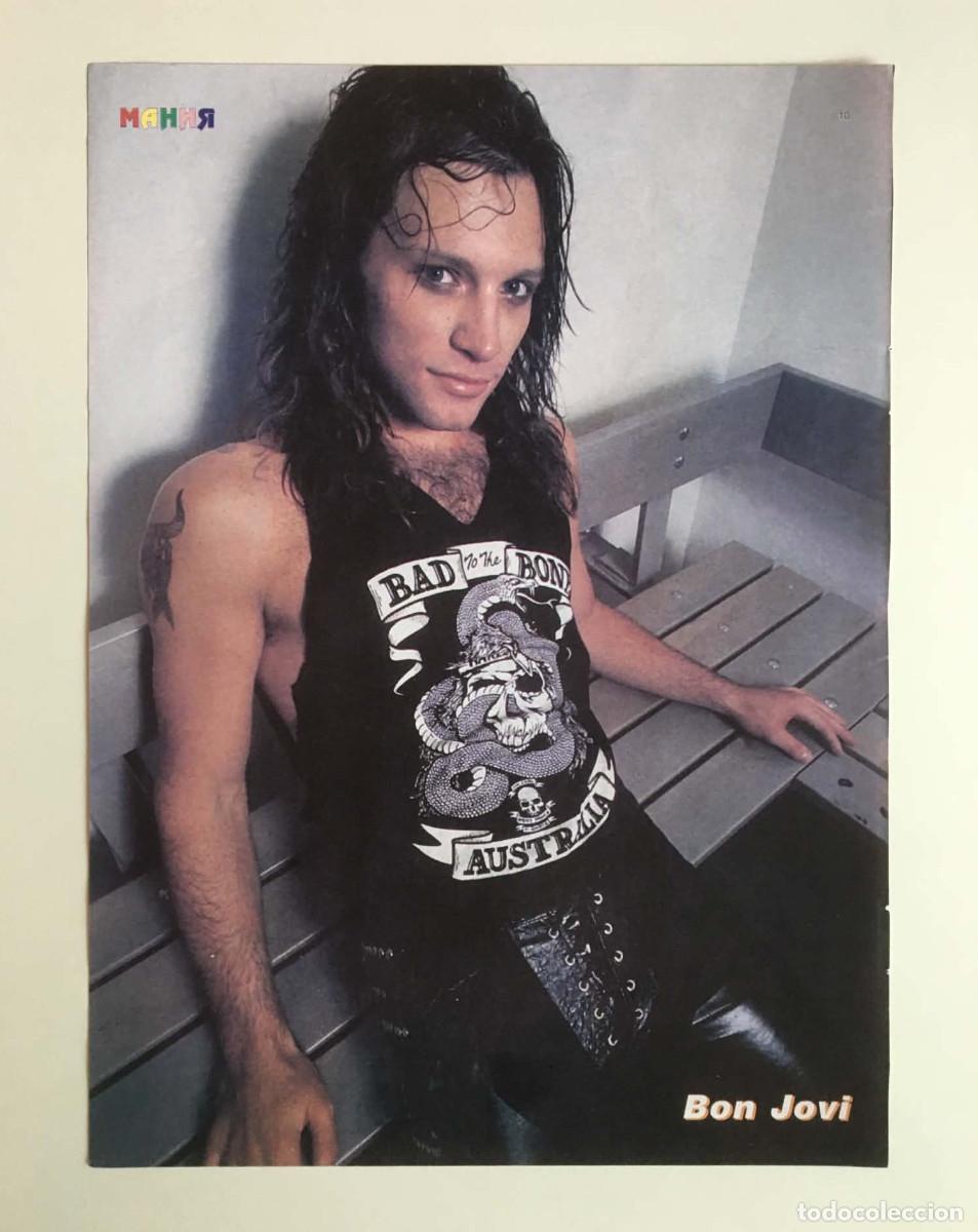 Coleccionismo de carteles: Jon Bon Jovi / The Rasmus Vintage Double-Sided Poster A4 - Mania Magazine Bulgaria Music