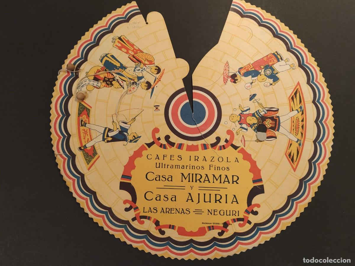 Coleccionismo de carteles: LAS ARENAS - NEGURI - CAFES IRAZOLA - CASA MIRAMAR Y CASA AJURIA - PUBLICIDAD ANTIGUA -(V-28.439)