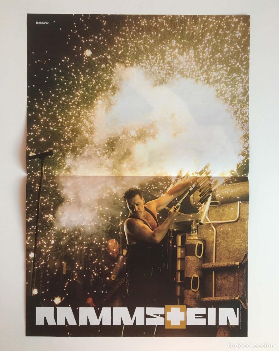 Coleccionismo de carteles: Rammstein Live Pyrotechnics / Selena Gomez Vintage Double-Sided Poster A3 - Bravo Magazine Bulgaria