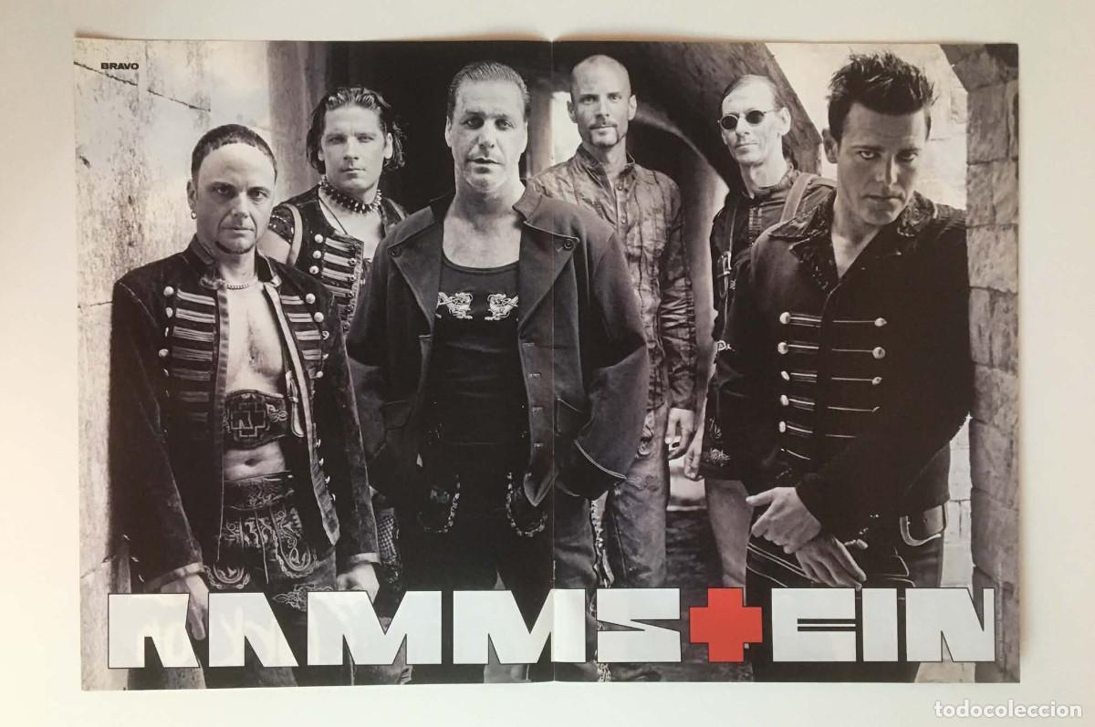 Coleccionismo de carteles: Rammstein / Kelly Clarkson Double-Sided Poster A3 - Bravo Magazine Bulgaria Music Metal Pop