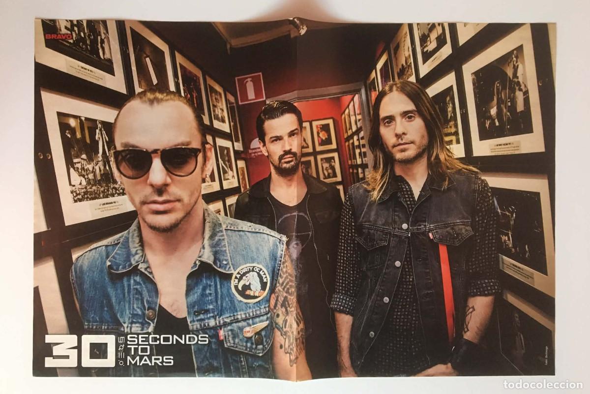 Coleccionismo de carteles: 30 Seconds To Mars / Minions Despicable Me 2 Double-Sided Poster A3 - Bravo Magazine Germany Music