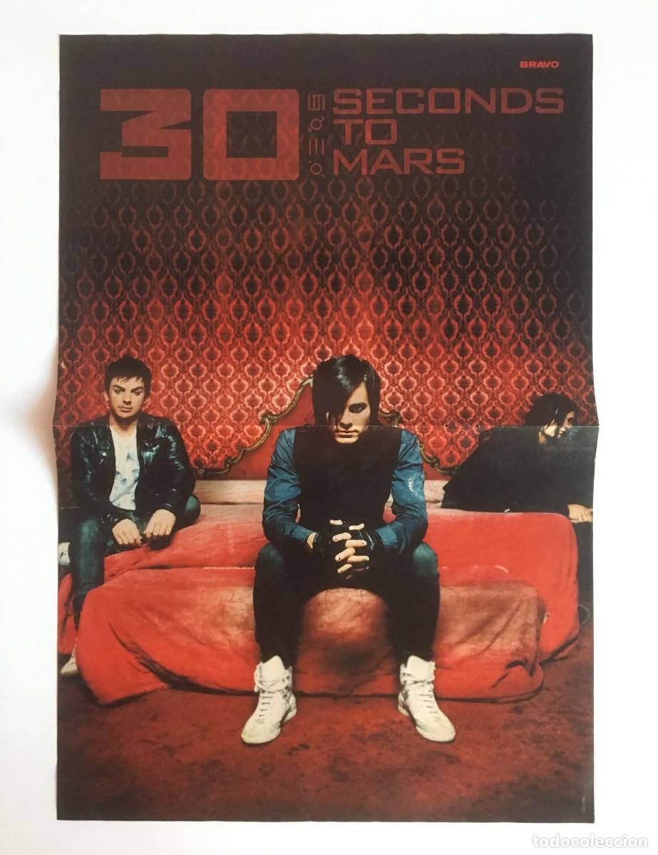 Coleccionismo de carteles: 30 Seconds To Mars / Sweeney Todd Johnny Depp Double-Sided Poster A3 - Bravo Magazine Germany Music