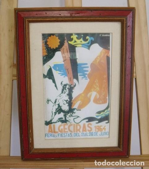 Coleccionismo de carteles: Cuadro Cartel Algeciras Feria y Fiestas 1964