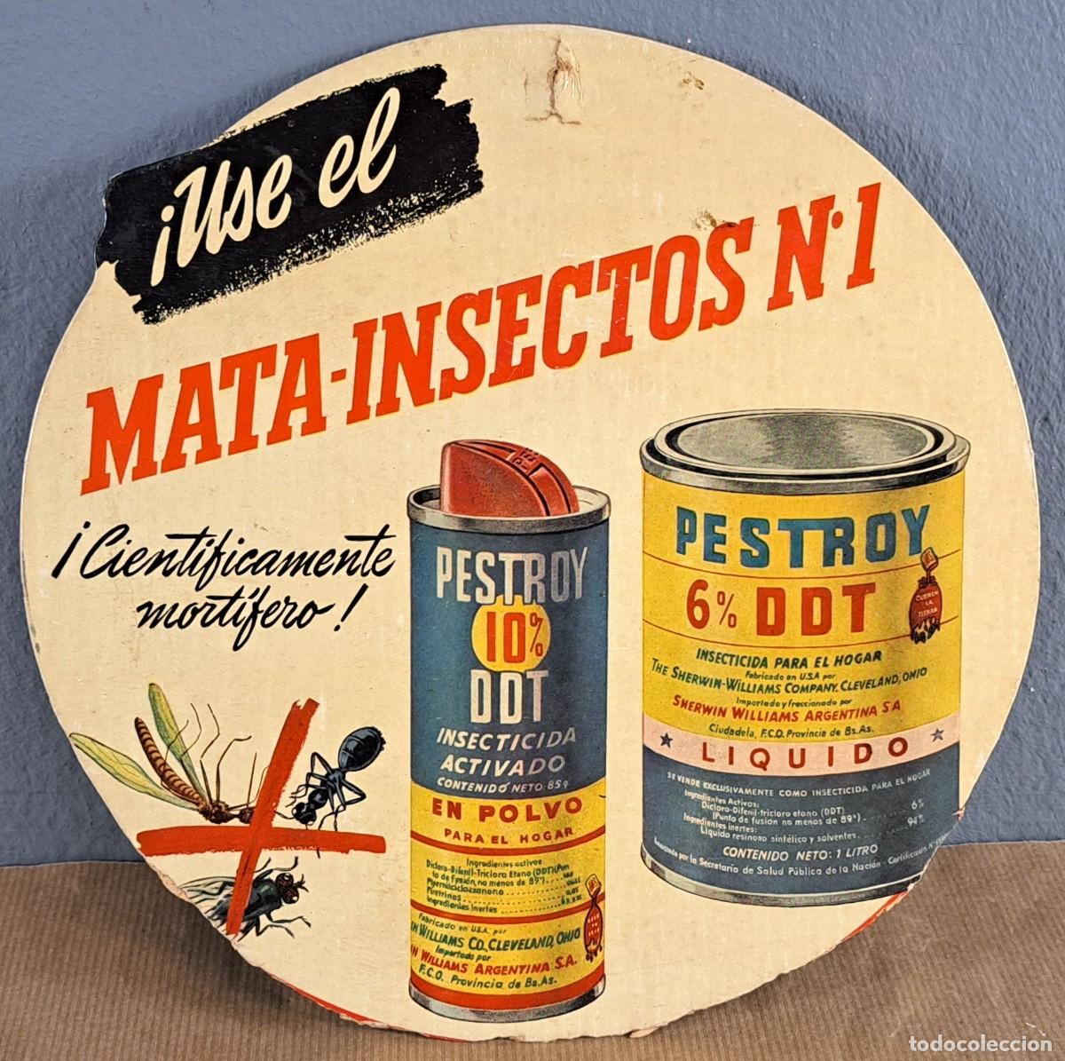 Coleccionismo de carteles: Cartel publicitario PESTROY &ndash; Sherwin-Williams Argentina, ca. 1950