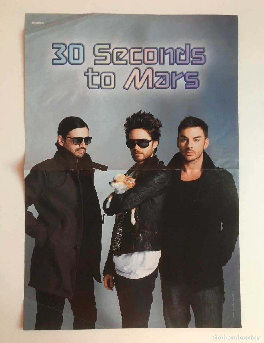 Coleccionismo de carteles: 30 Seconds To Mars / The Vampire Diaries Double-Sided Poster A3 - Bravo Magazine Bulgaria Music