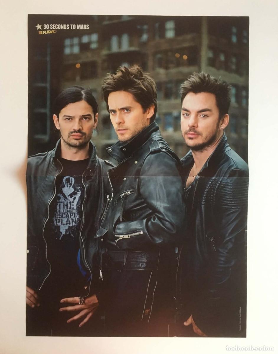 Collezionismo di affissi: 30 Seconds To Mars / Eminem Double-Sided Poster A3 - Bravo Magazine Bulgaria Music