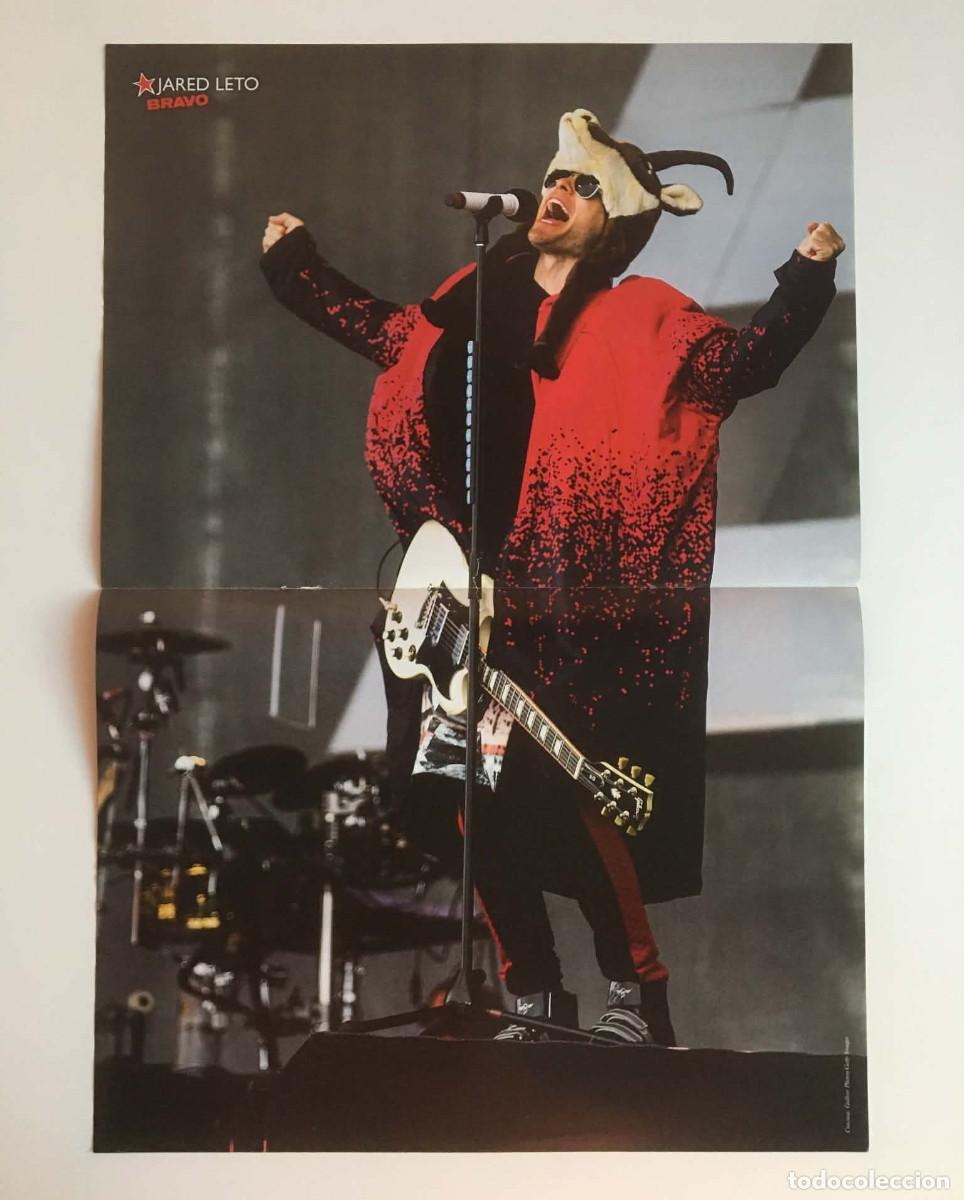 Coleccionismo de carteles: Jared Leto 30 Seconds To Mars / Lucy Hale Double-Sided Poster A3 - Bravo Magazine Bulgaria Music