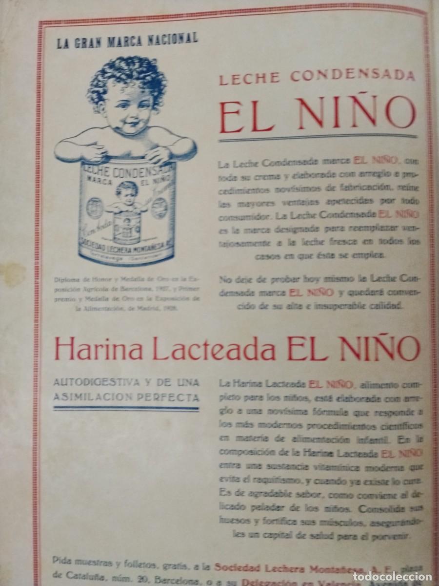 Coleccionismo de carteles: LECHE CONDENSADA EL NI&Ntilde;O SOCIEDAD LECHERA MONTA&Ntilde;ESA TORRELAVEGA HARINA LACTEADA HOJA A&Ntilde;O 1928