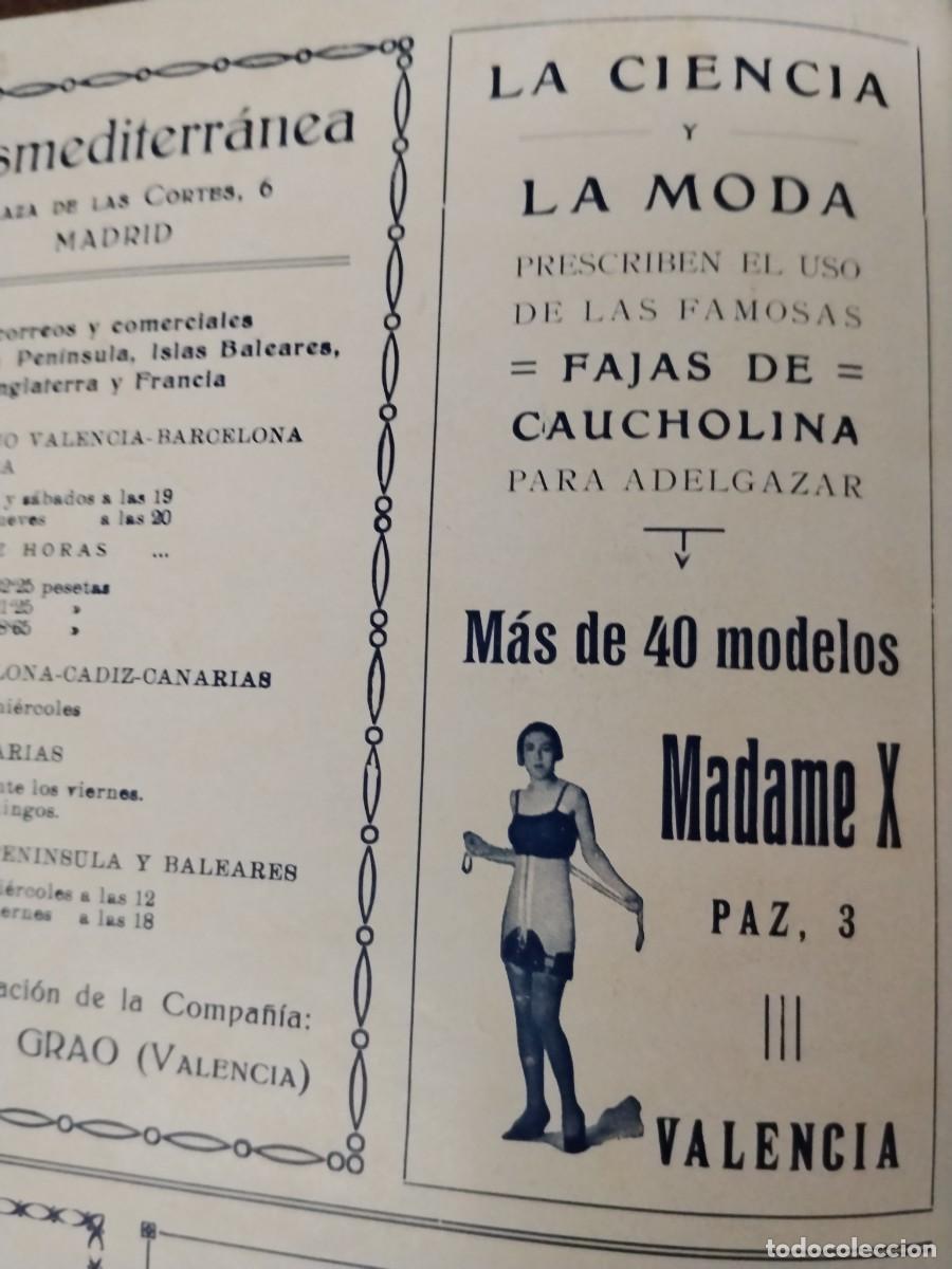 Coleccionismo de carteles: LAS FAMOSAS FAJAS DE CAUCHOLINA DE MADAME X VALENCIA HOJA A&Ntilde;O 1928