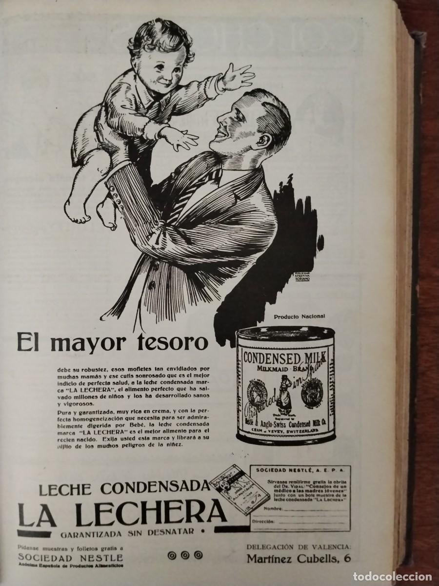 Coleccionismo de carteles: LECHE CONDENSADA LA LECHERA SOCIEDAD NESTLE CONDENSED MILK SIN DESNATAR HOJA A&Ntilde;O 1928