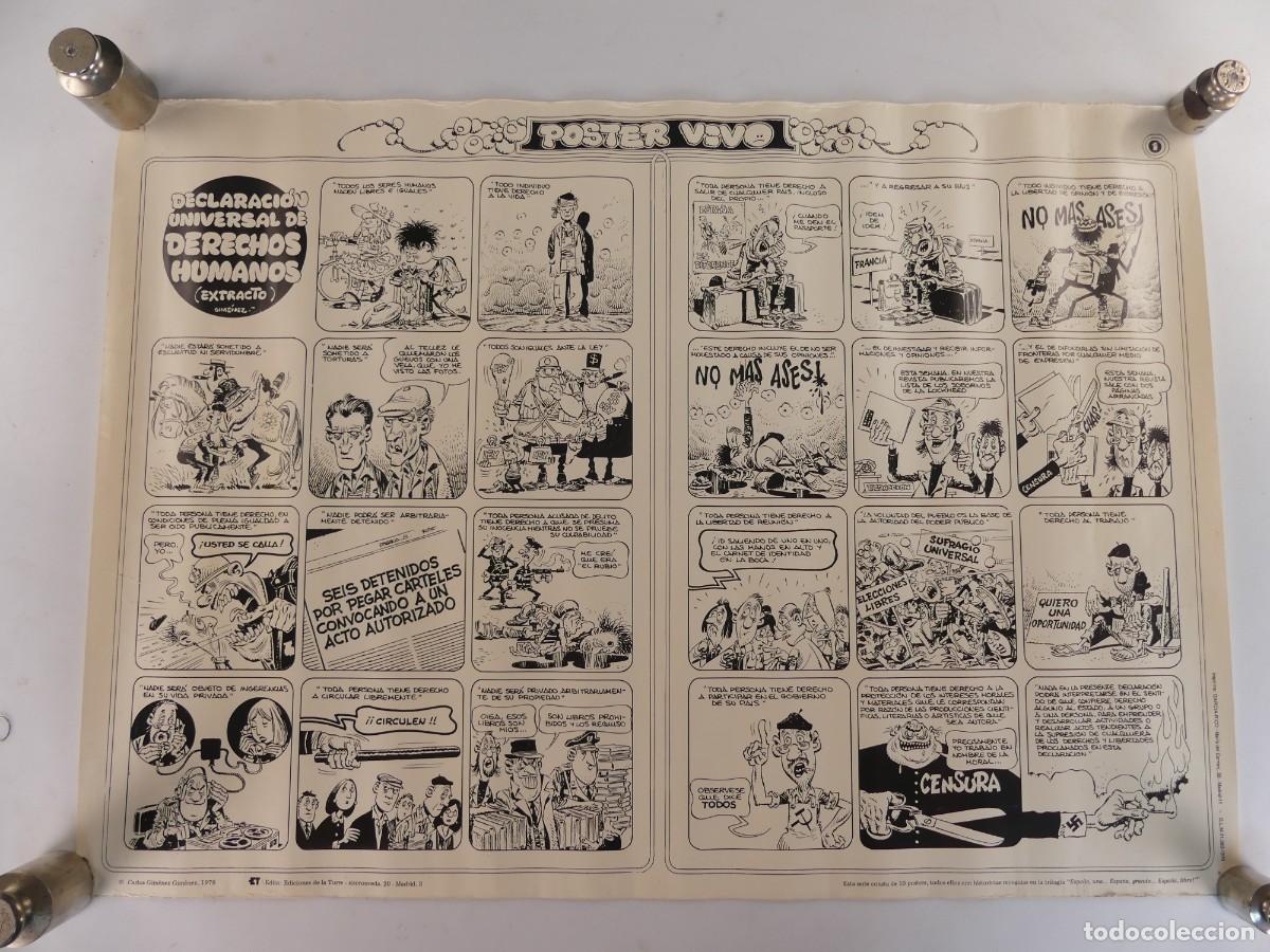 Coleccionismo de carteles: POSTER VIVO - DECLARACION UNIVERSAL DE DERECHOS HUMANOS