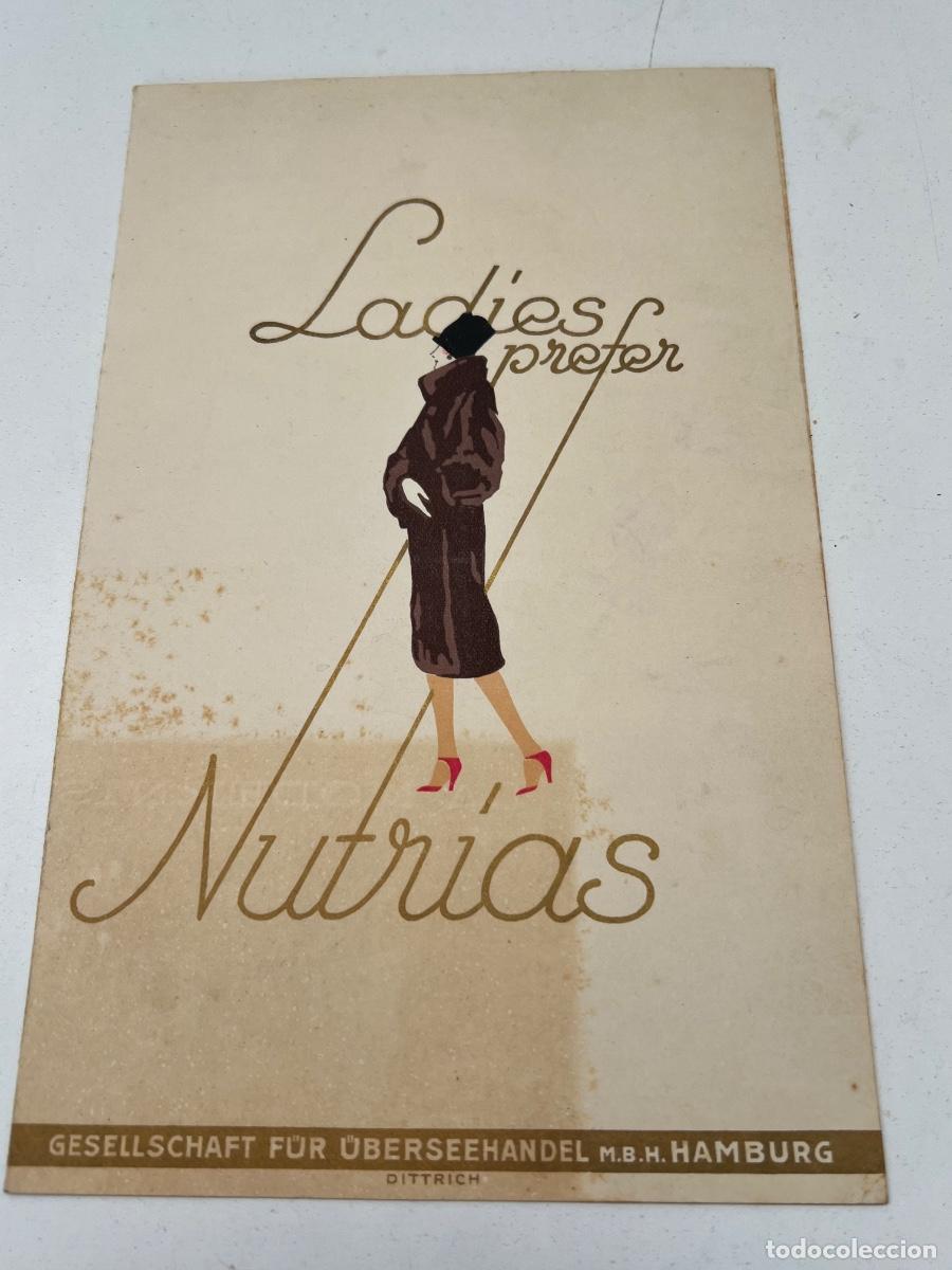 Collectionnisme d'affiches: LADIES PREFER NUTRIAS PELETERIA PUBLICIDAD A&Ntilde;OS 20