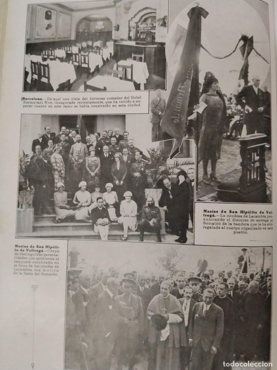 Coleccionismo de carteles: MASIAS DE SAN HIPOLITO DE VOLTREGA CONDESA DE LACAMBRA HOJA A&Ntilde;O 1928