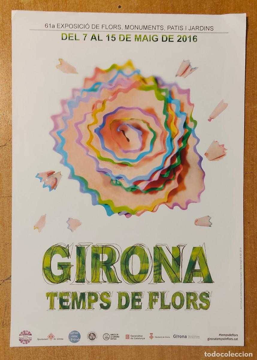 Coleccionismo de carteles: cartel oficial de la 61&ordf; edici&oacute;n de Girona, Temps de Flors - any 2016